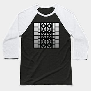 “Dimensional Levels” - V.1 Grey - (Geometric Art) (Dimensions) - Doc Labs Baseball T-Shirt